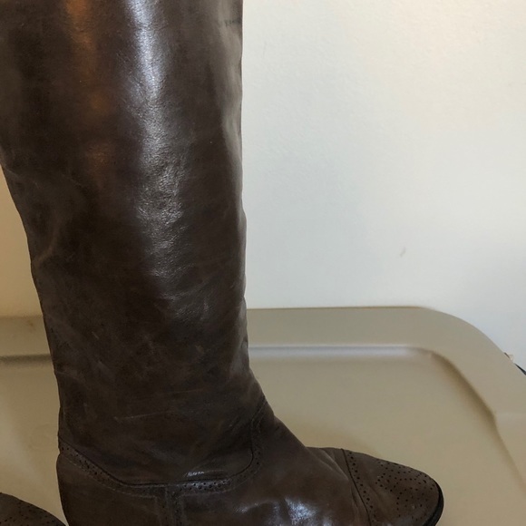 Beautiful vintage boots size 38 grayish brown - Picture 3 of 7